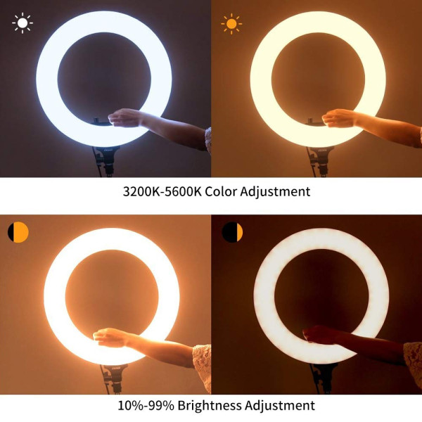 Кільцеве світло LED Tolifo R-48B Lite+NP-F750 (для TikTok)